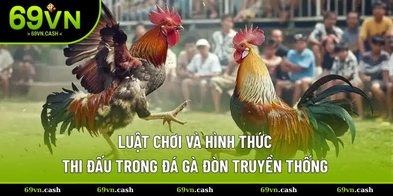 Luật chơi và hình thức thi đá gà đòn